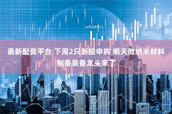 最新配资平台 下周2只新股申购 明天微纳米材料制备装备龙头来了